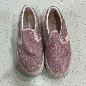 Pink glitter vans